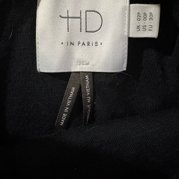 HD in Paris Black Textured Mini Dress - Picture 2 of 4